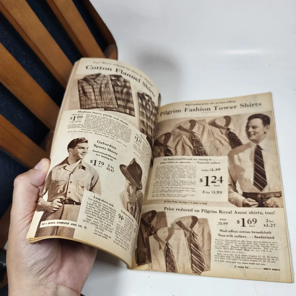 Vintage Sears Roebuck & Co Winter Spring  1943 Catalog Rare WWII Era Missing
